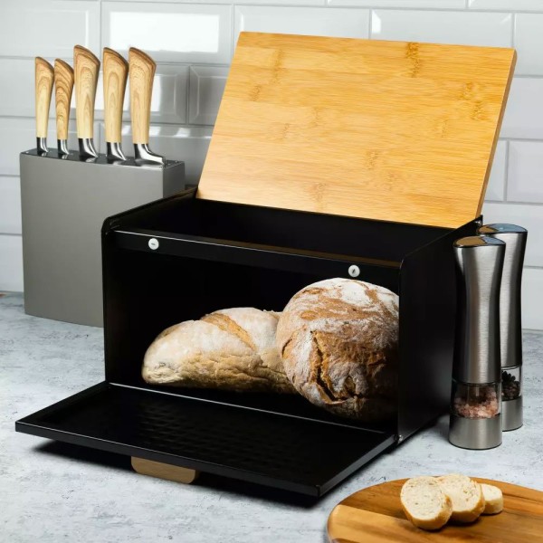 Chlebak dwustronny Klausberg KB-7425 (stalowo-drewniany)