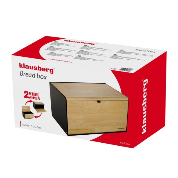 Chlebak Klausberg KB-7386 (stalowo-drewniany)