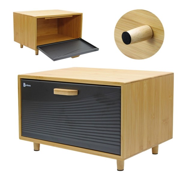 Chlebak bambusowy Brunbeste BB-4252 (czarny)