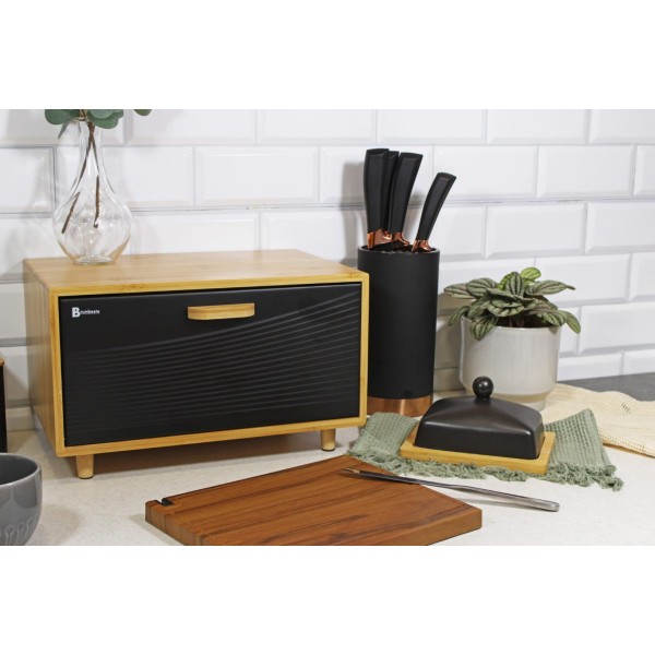 БАМБУКОВА ХЛІБНИЦЯ BRUNBESTE ХЛІБНИЦЯ BB-4252 ЧОРНИЙ