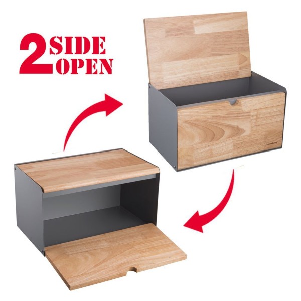 Chlebak Klausberg KB-7395 (stalowo-drewniany)