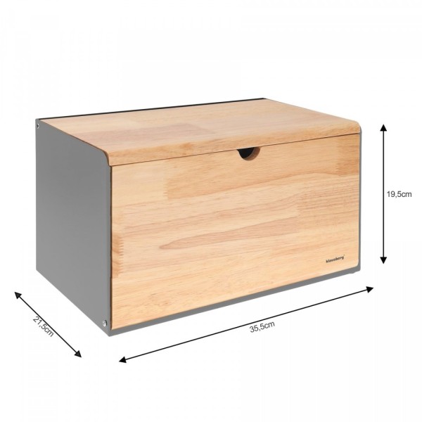 Chlebak Klausberg KB-7395 (stalowo-drewniany)