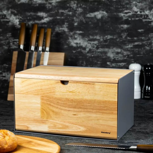 Chlebak Klausberg KB-7395 (stalowo-drewniany)