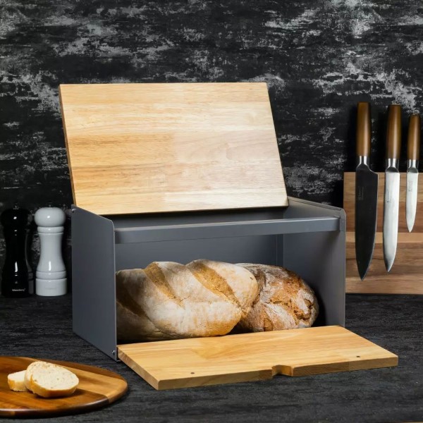 Chlebak Klausberg KB-7395 (stalowo-drewniany)