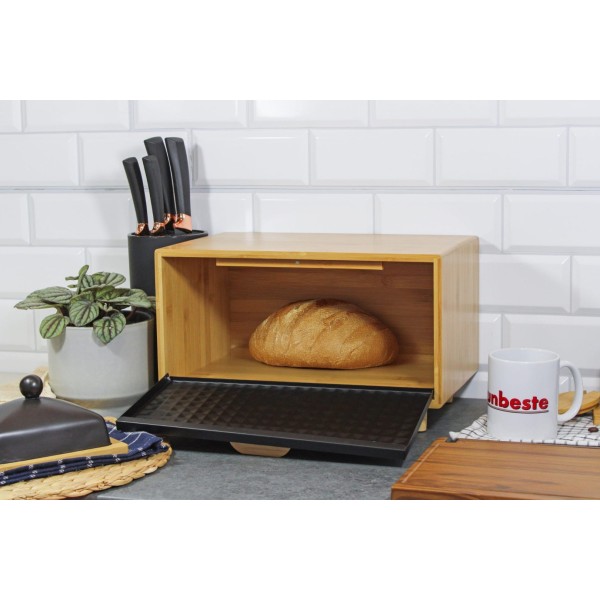 Chlebak bambusowy Brunbeste BB-4250 (czarny)