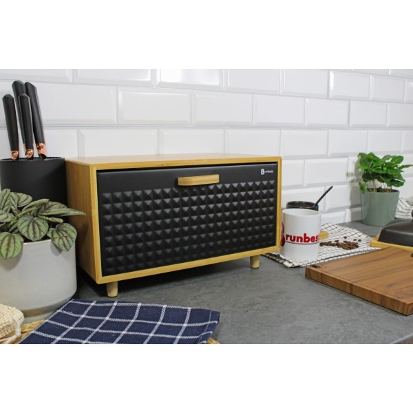Chlebak bambusowy Brunbeste BB-4250 (czarny)