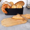Chlebak z deską bambusową VILDE 259301 (czarny)