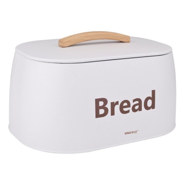 Chlebak do przechowywania pieczywa Kinghoff KH-1947 (stalowy, biały)