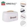 Chlebak do przechowywania pieczywa Kinghoff KH-1947 (stalowy, biały)