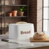 Chlebak do przechowywania pieczywa Kinghoff KH-1947 (stalowy, biały)