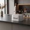 Chlebak do przechowywania pieczywa Kinghoff KH-1947 (stalowy, biały)