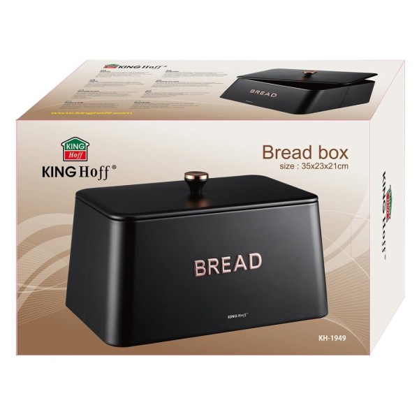 Chlebak Kinghoff KH-1949 (stalowy, czarny)