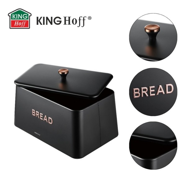 Chlebak Kinghoff KH-1949 (stalowy, czarny)