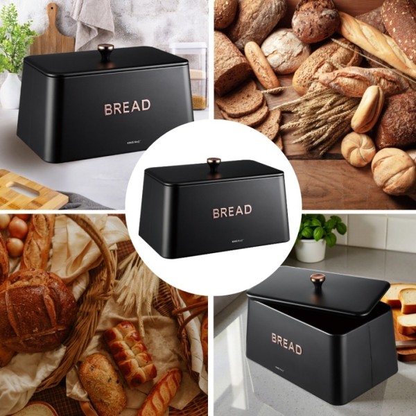 Chlebak Kinghoff KH-1949 (stalowy, czarny)