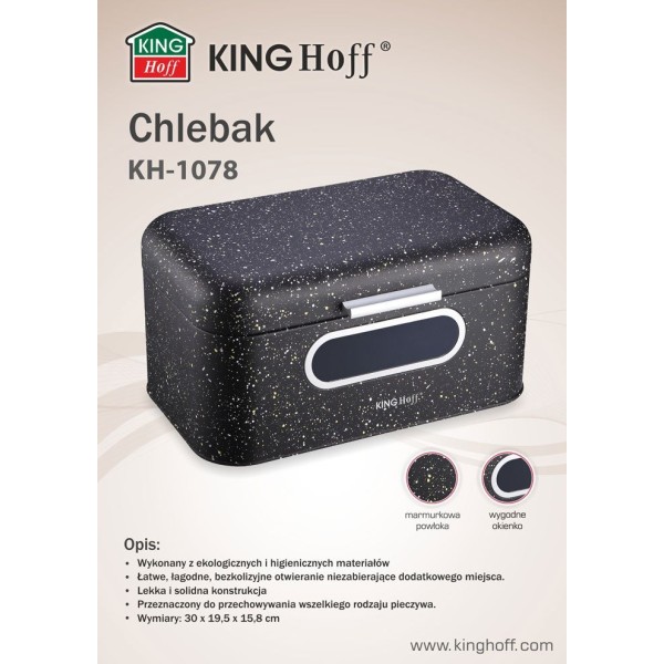 Chlebak do przechowywania żywności Kinghoff KH-1078 (stalowy)