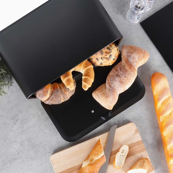 Chlebak stalowy VILDE 259618 (czarny)