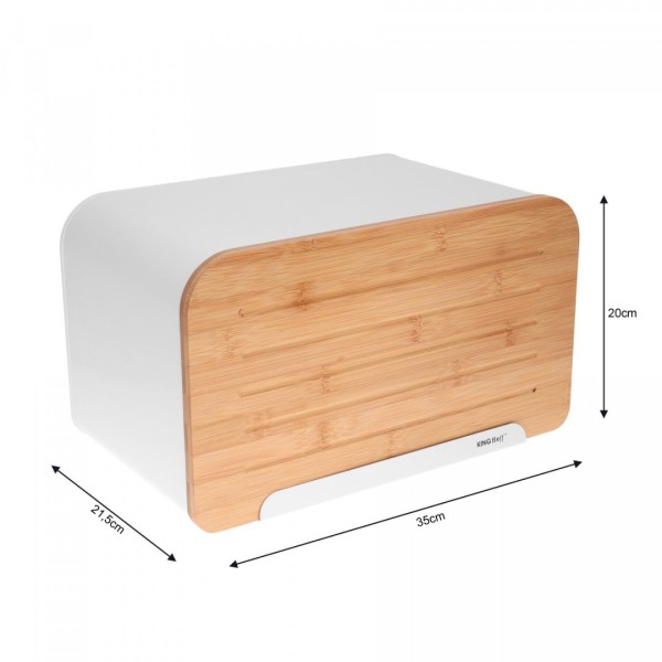 Chlebak do przechowywania pieczywa Kinghoff KH-1072 (stalowy z deską)