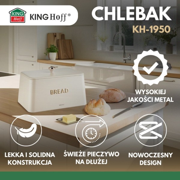 Chlebak Kinghoff KH-1950 (stalowy, kremowy)