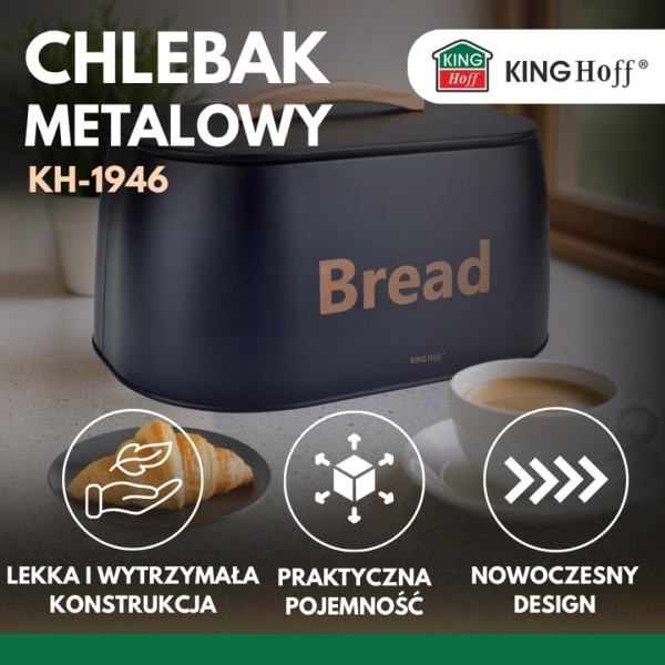 Chlebak na pieczywo Kinghoff KH-1946 (stalowy)