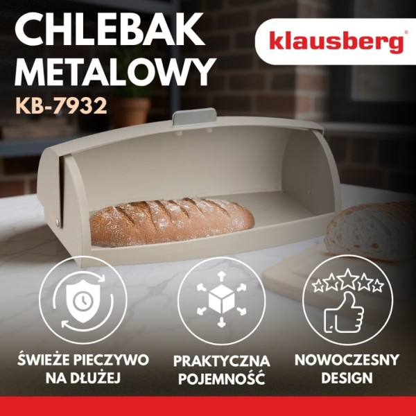 Chlebak Klausberg KB-7932 (stalowy)