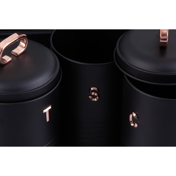 СТАЛЕВА ХЛІБНИЦЯ З 3 КОНТЕЙНЕРАМИ BERLINGER HAUS ЧОРНА ТРОЯНДА BH-6753