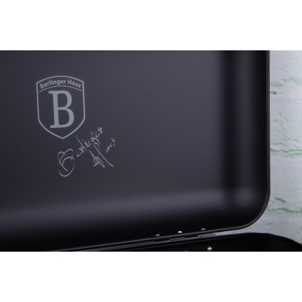 СТАЛЕВА ХЛІБНИЦЯ З 3 КОНТЕЙНЕРАМИ BERLINGER HAUS ЧОРНА ТРОЯНДА BH-6753