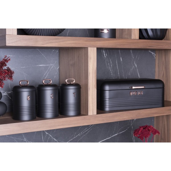 СТАЛЕВА ХЛІБНИЦЯ З 3 КОНТЕЙНЕРАМИ BERLINGER HAUS ЧОРНА ТРОЯНДА BH-6753