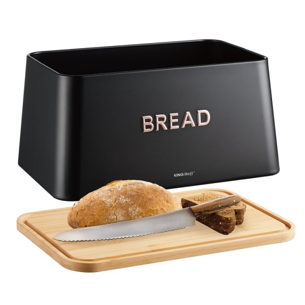 Chlebak z deską do krojenia Kinghoff KH-1948 (stalowy)