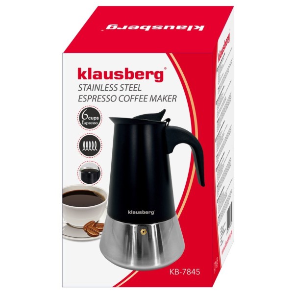 Кавоварка KLAUSBERG ЕСПРЕСО 300 мл (6 чашок) KB-7845