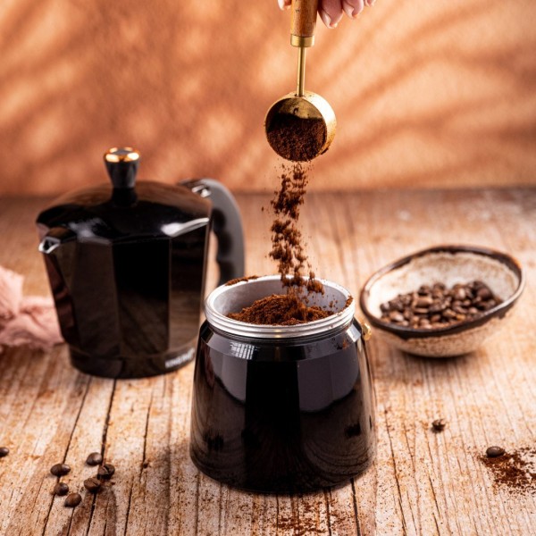 КАВОВАРКА ЕСПРЕСО КАВОВАРКА ПІД ТИСКОМ KINGHOFF 450 МЛ / 9 ЧАШОК KH-1884