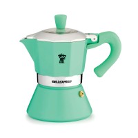 Емальована кавоварка PEZZETTI BELLEXPRESS (3 чашки) - М'ятний колір