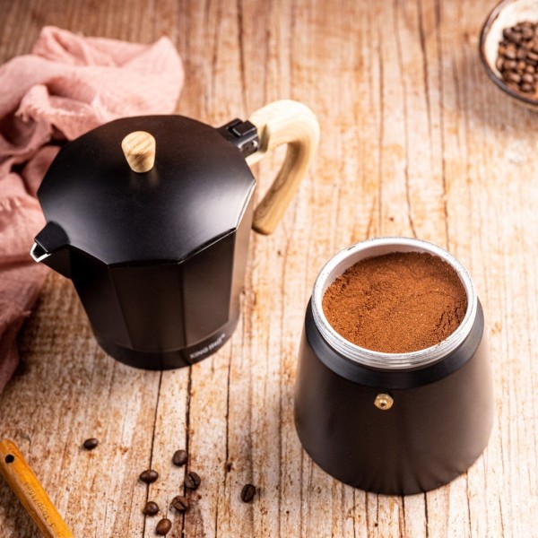 КАВОВАРКА ЕСПРЕСО КАВОВАРКА ПІД ТИСКОМ KINGHOFF 300 МЛ / 6 ЧАШОК KH-1886