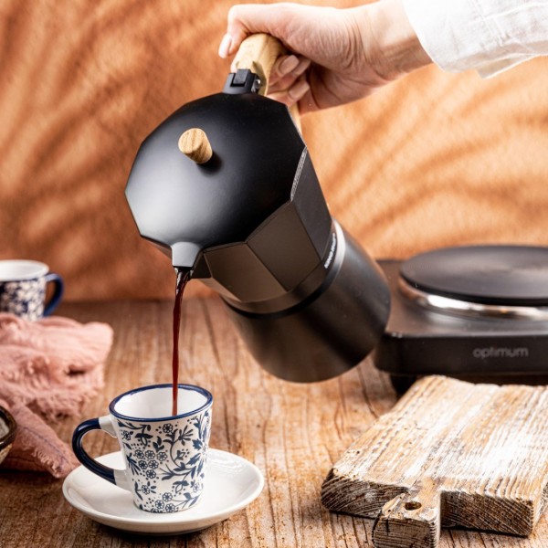 КАВОВАРКА ЕСПРЕСО КАВОВАРКА ПІД ТИСКОМ KINGHOFF 300 МЛ / 6 ЧАШОК KH-1886