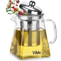 СКЛЯНИЙ ГЛЕЧИК 490 мл З ІНФОРМАТОРОМ ДЛЯ ТРАВ'ЯНОГО ЧАЮ 259411