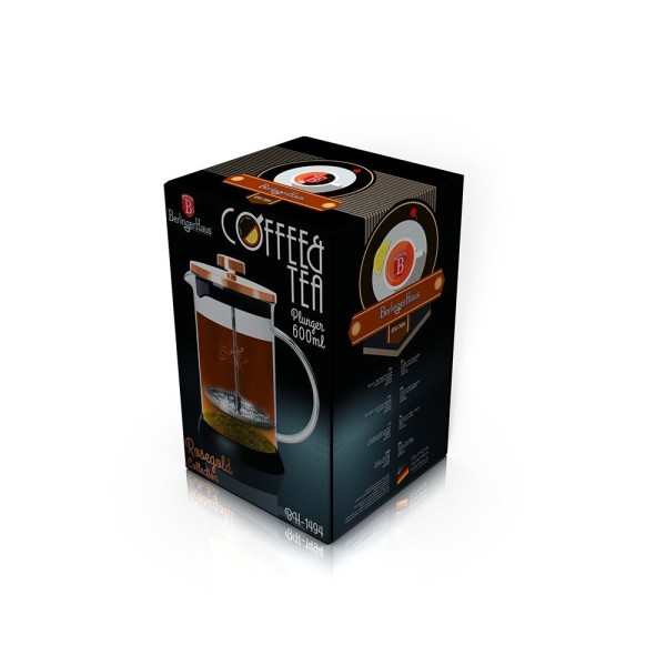 Чайний інфузер 600 мл Berlinger Haus металевий рожеве золото BH-1494