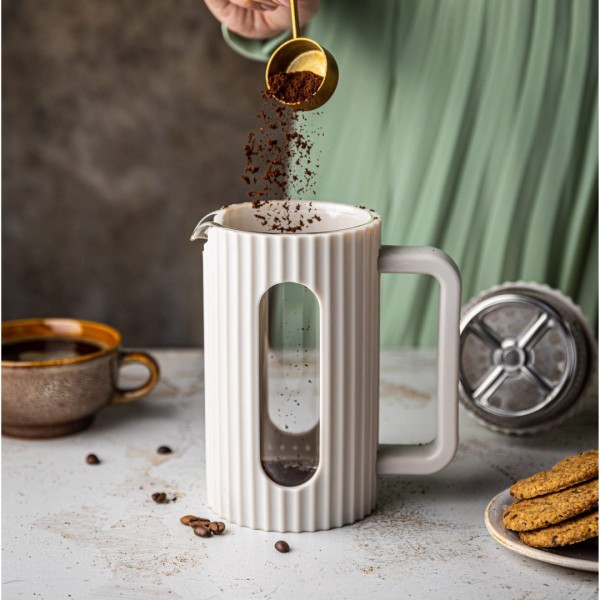 СКЛЯНИЙ НАБІР ДЛЯ ЧАЮ ТА КАВИ ФРЕНЧ-ПРЕС 350 МЛ ВЕРШКОВИЙ KLAUSBERG KB-7743