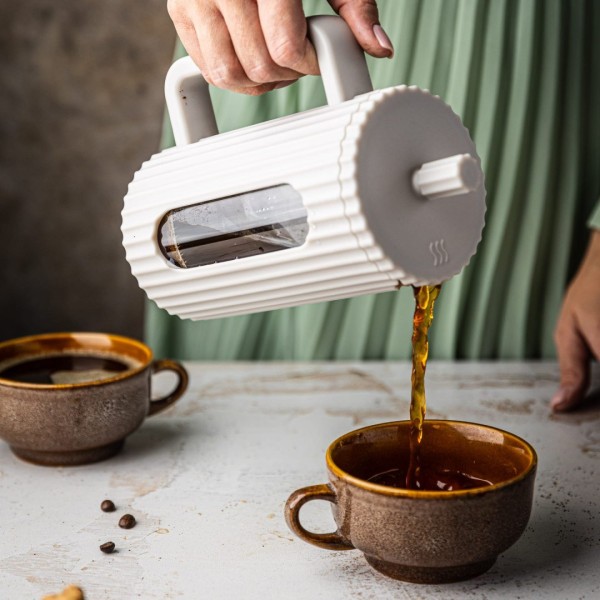 СКЛЯНИЙ НАБІР ДЛЯ ЧАЮ ТА КАВИ ФРЕНЧ-ПРЕС 350 МЛ ВЕРШКОВИЙ KLAUSBERG KB-7743