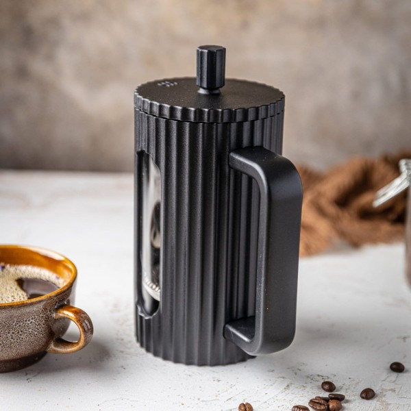 СКЛЯНИЙ ЧАЙНО-КАВОВИЙ ІНФУЗОР ФРЕНЧ-ПРЕС 600 МЛ ЧОРНИЙ KLAUSBERG KB-7746