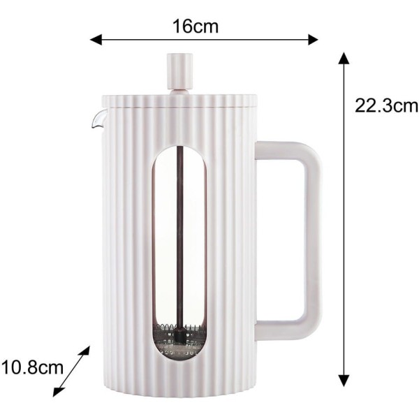 СКЛЯНИЙ НАБІР ДЛЯ ЧАЮ ТА КАВИ ФРЕНЧ-ПРЕС 1000 МЛ ВЕРШКОВИЙ KLAUSBERG KB-7753