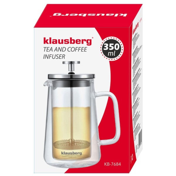 Френч-прес для кави/чаю 0,35 л Klausberg KB-7684