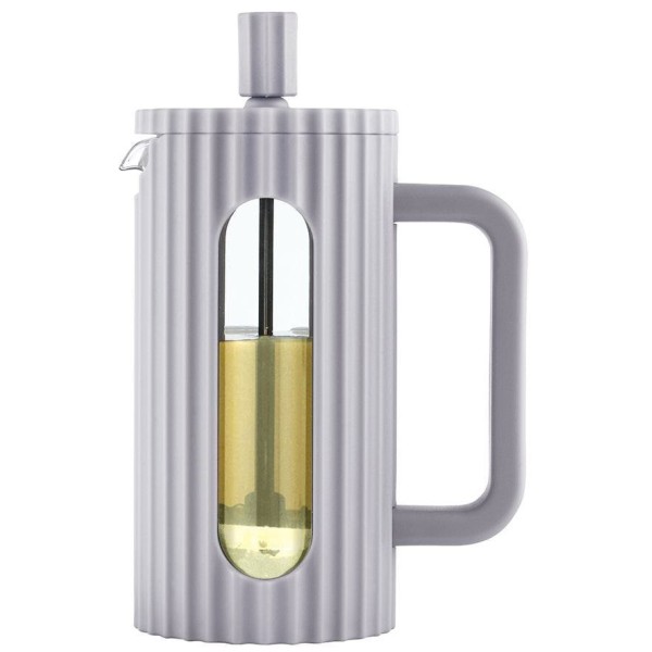 СКЛЯНИЙ ЧАЙНО-КАВОВИЙ ІНФУЗОР ФРЕНЧ-ПРЕС 350 МЛ СІРИЙ KLAUSBERG KB-7742