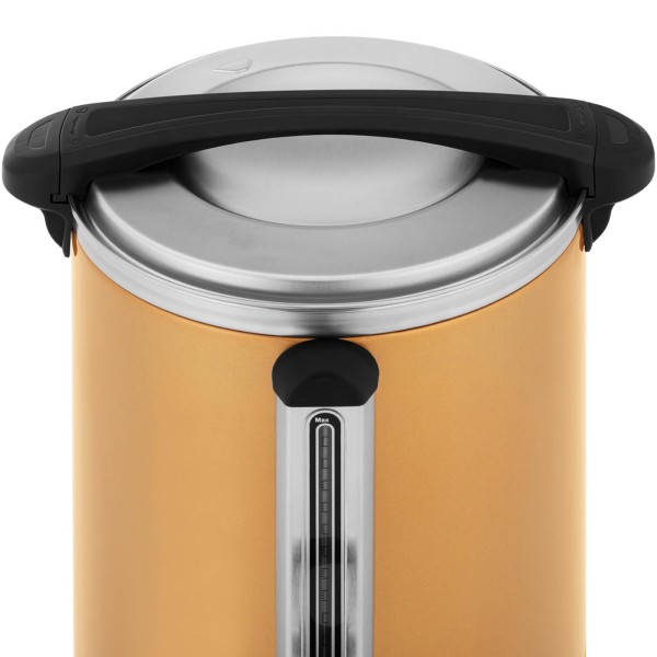 Кавоварка з краном та піддоном для кранів 14 л 1500 Вт золотого кольору