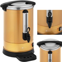 Кавоварка з краном та піддоном для кранів 14 л 1500 Вт золотого кольору