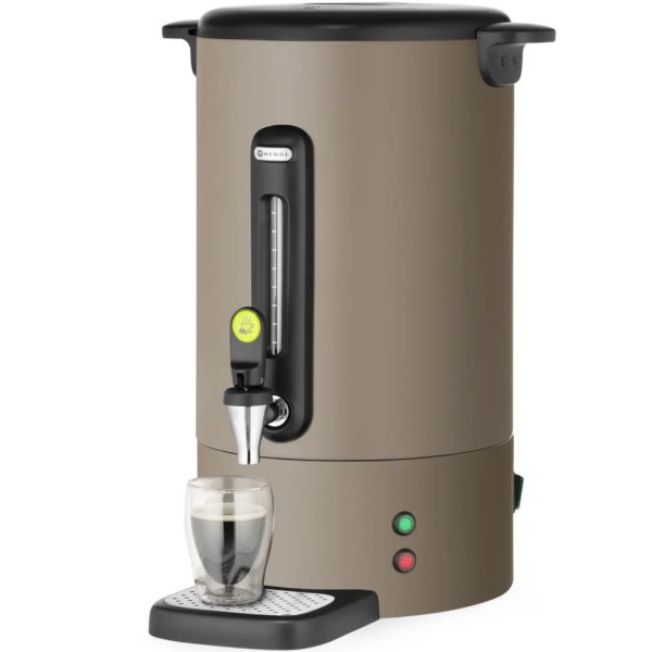 Кавоварка з краном та піддоном для кранів 14 л 1750 Вт - сіро-коричнева
