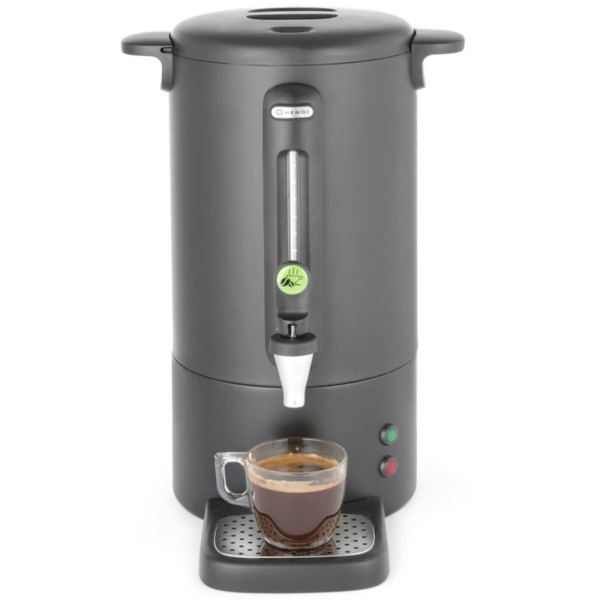 Кавоварка-перколятор з краном, що запобігає протіканню, чорна, Concept Line, 7 л - Hendi 211472