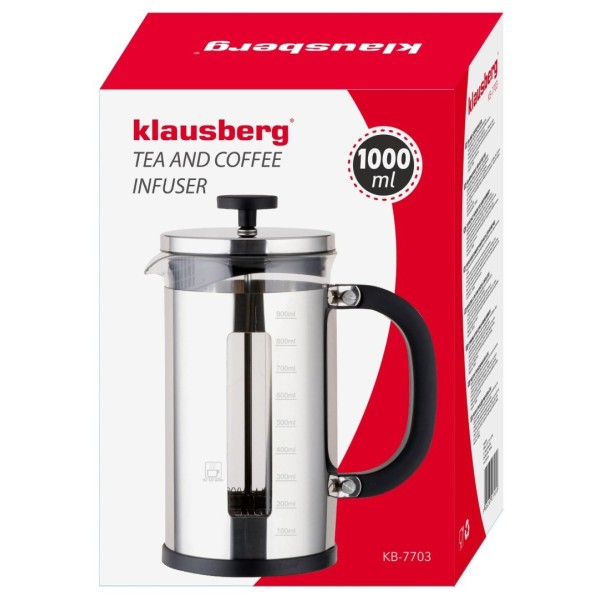 Френч-прес KLAUSBERG KB-7703 1.0 л