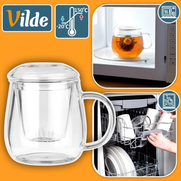 Kubek do zaparzania herbaty VILDE 139816 (400 ml)