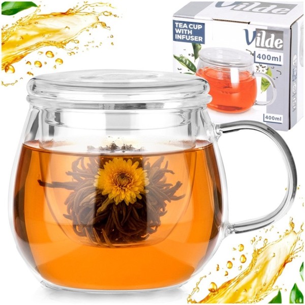 Kubek do parzenia herbaty VILDE 139815 (400 ml)