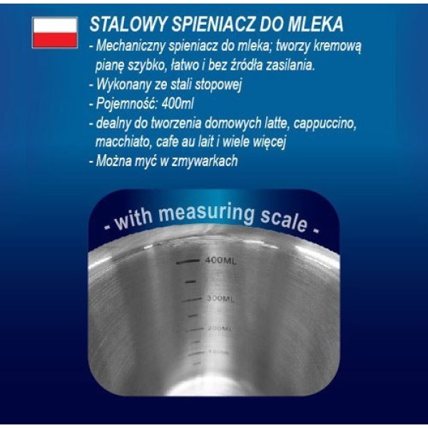 Spieniacz do mleka Kinghoff KH-3125 (400 ml)