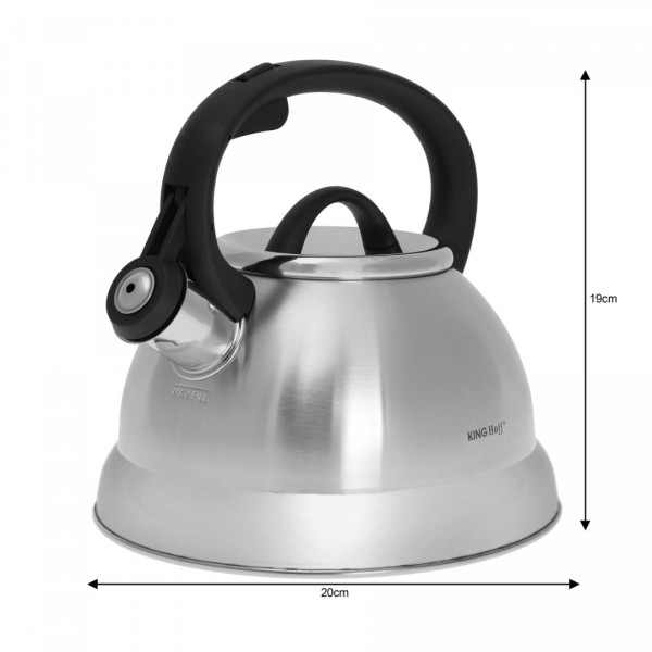 Чайник з матової сталі 2,2 л KiNGHOFF KH-3774